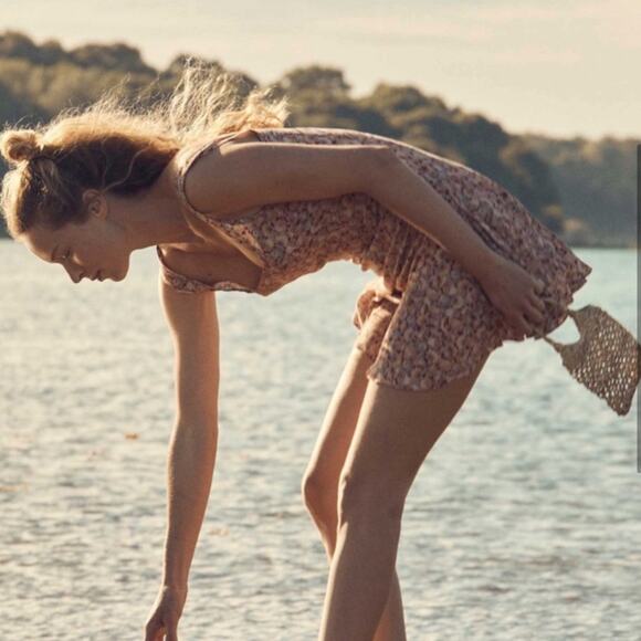 Doen Porto Silk Seashell Print Mini A Line Dress Tresors Da La Mer Soleil - Picture 2 of 11